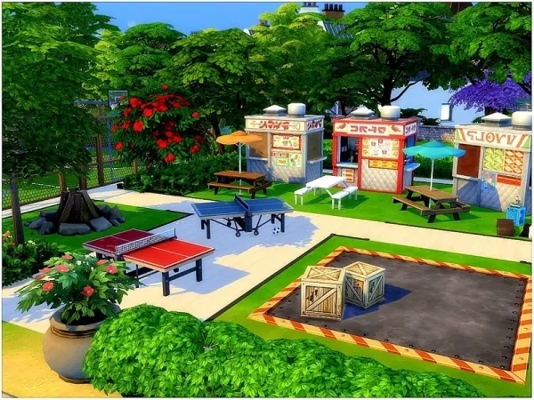 Maxis Match lotsbymanal's Student Park - The Sims 4 Custom Content
