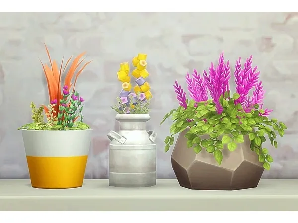 Maxis Match mashed up plants - The Sims 4 Custom Content