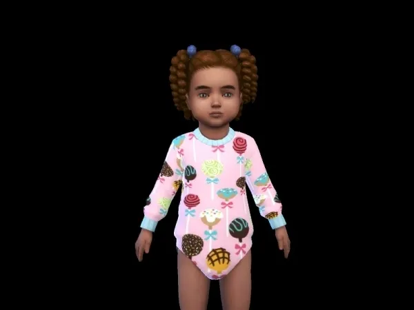 Maxis Match INFAMOUSSIMS18's Cake Pop Onesie Nifty Knitting - The Sims 4 Custom Content