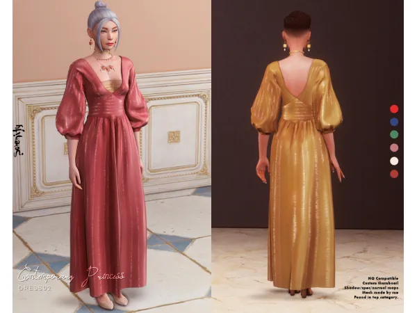 Alpha CP Collection Dress02 - The Sims 4 Custom Content