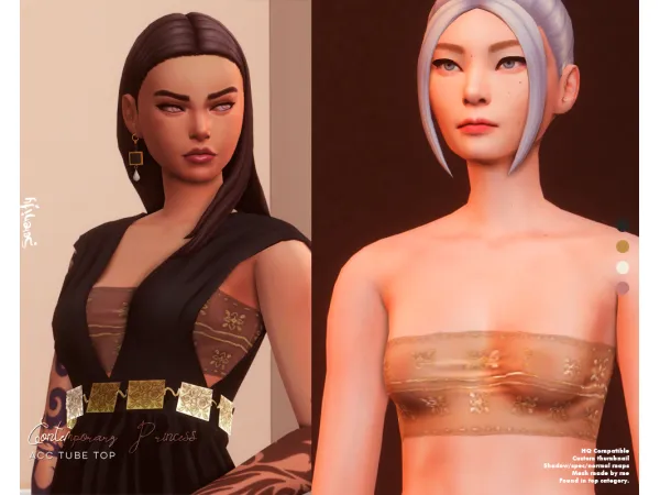 Maxis Match CP Collection Acc Tube Top - The Sims 4 Custom Content
