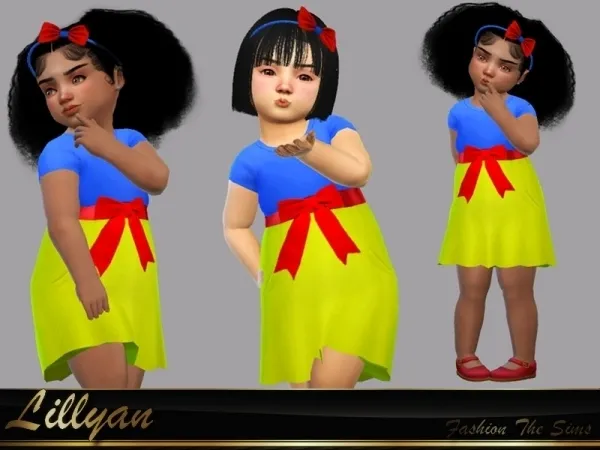 Maxis Match LYLLYAN's Dress Princess Branca - The Sims 4 Custom Content