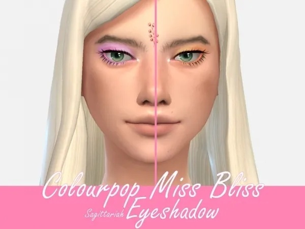 Maxis Match Sagittariah's Colourpop Miss Bliss Eyeshadow - The Sims 4 Custom Content