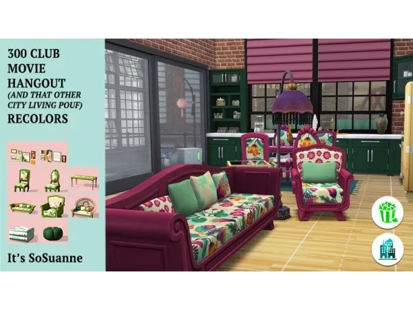 Maxis Match 300Club MH CL Recolors - The Sims 4 Custom Content