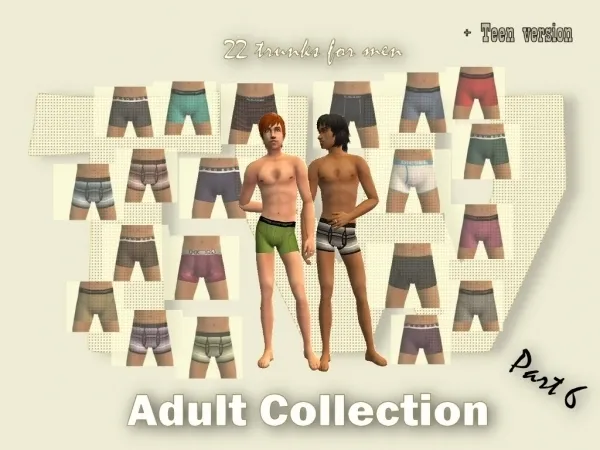 TW Adult Collection Part 6 Trunks (Teen Conversion) by krehata - The Sims 2 Custom Content