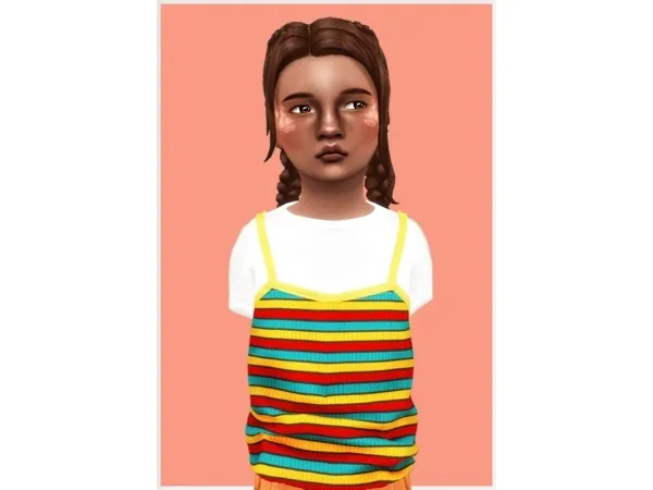Maxis Match Tessa Braids - The Sims 4 Custom Content
