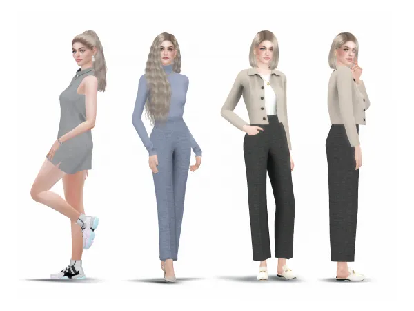 Alpha Normcore Collenction by simsfinds - The Sims 4 Custom Content