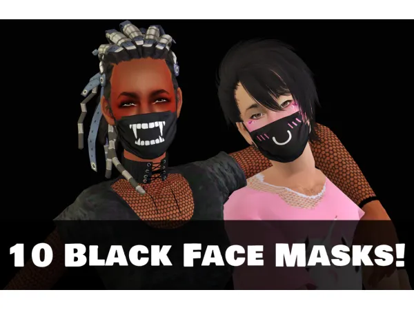 Andreva Sims Crayon Mask Raven - The Sims 2 Custom Content