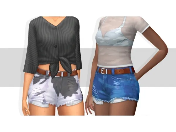 Maxis Match BOWLING SHORTS - The Sims 4 Custom Content