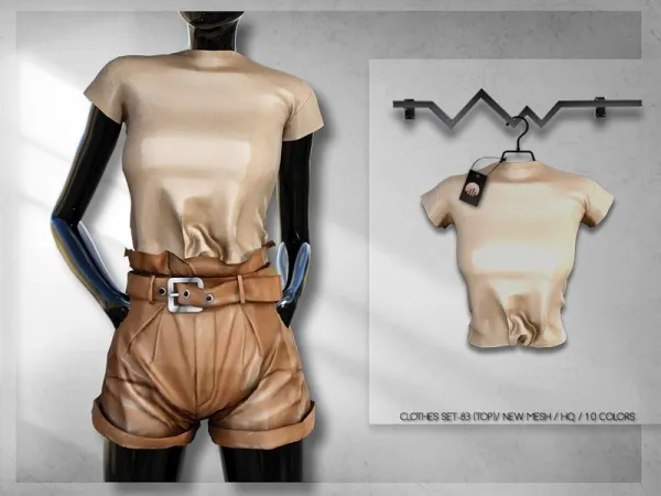 Alpha busra tr's Clothes SET 83 (TOP) BD320 by busratr - The Sims 4 Custom Content