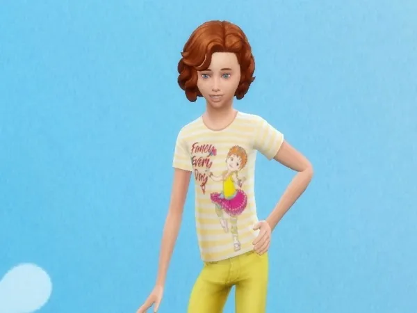 Maxis Match Arisha 214's Fancy Nancy shirt - The Sims 4 Custom Content