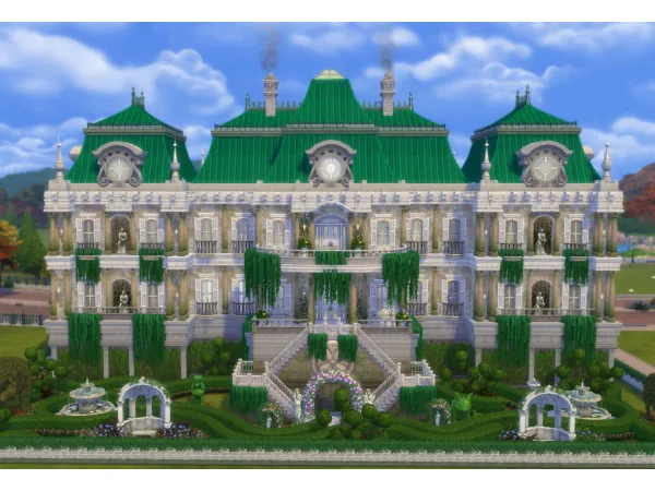 Alpha The French Chateau by alexiasi - The Sims 4 Custom Content
