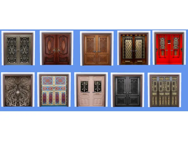 Alpha dung antique door - The Sims 4 Custom Content