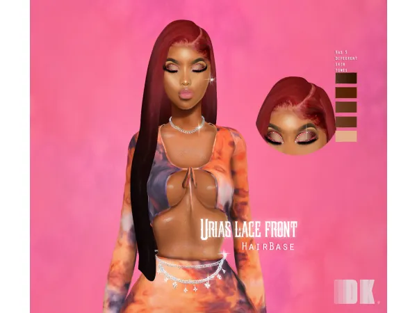 Alpha Urias front lace by ddarkpinkrosa0 - The Sims 4 Custom Content