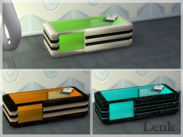 Alpha LenkEvseeva's Futuristic coffee table - The Sims 4 Custom Content