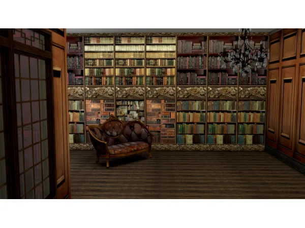 Alpha dung dressroom fake wall - The Sims 4 Custom Content