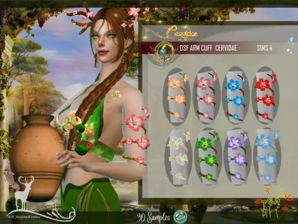 Alpha DanSimsFantasy's DSF ARM CUFF CERVIDAE - The Sims 4 Custom Content
