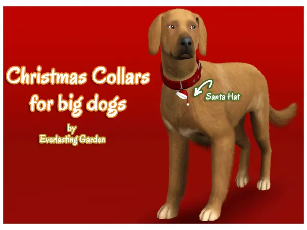 2 Christmas Collars - The Sims 3 Custom Content