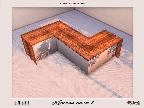 Ombre Counter island - The Sims 4 Custom Content