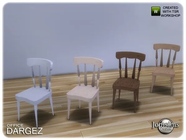 Dargez office chair desk - The Sims 4 Custom Content
