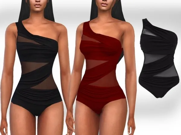 Maxis Match Saliwa's Lace Detail Swimsuits - The Sims 4 Custom Content