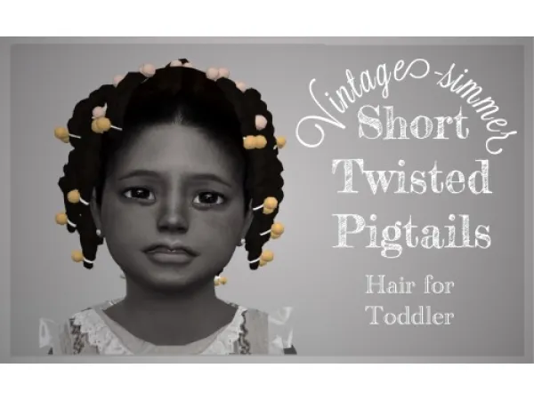Maxis Match Twisted Pigtails - The Sims 4 Custom Content