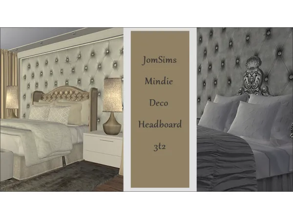 Mindie Deco Headboard by marioneves2 - The Sims 2 Custom Content