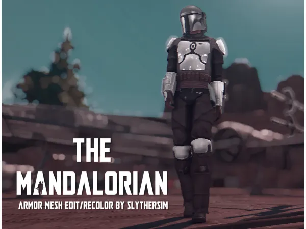 Maxis Match The Mandalorian Armor Mesh Edit Recolor - The Sims 4 Custom Content