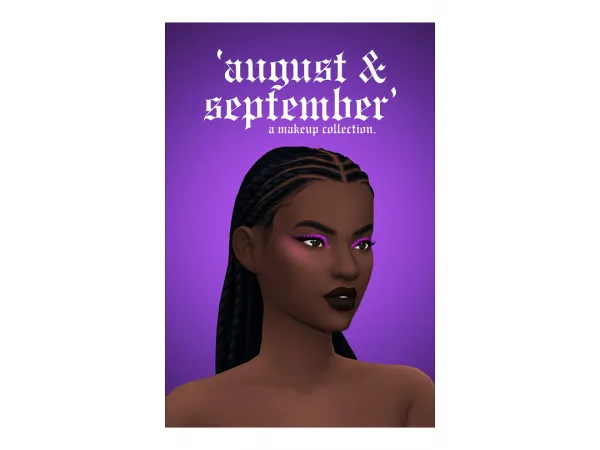 Maxis Match AUGUST SEPTEMBER a collection of makeup by simsfinds - The Sims 4 Custom Content