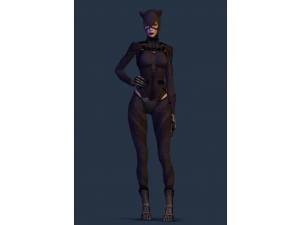 Alpha Catwoman by simsfinds - The Sims 4 Custom Content