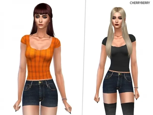 Maxis Match CherryBerrySim's Cute Camping Outfit - The Sims 4 Custom Content