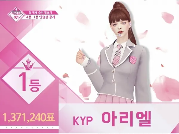 Alpha PRODUCE 101 S1 Uniform IOI by laluna1005 - The Sims 4 Custom Content