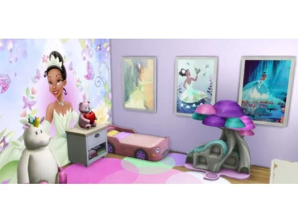Alpha Disney Wall Murals - The Sims 4 Custom Content
