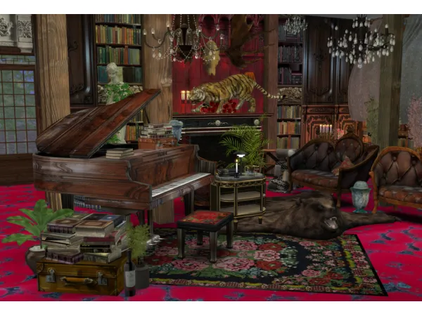 Alpha dung mansion piano - The Sims 4 Custom Content