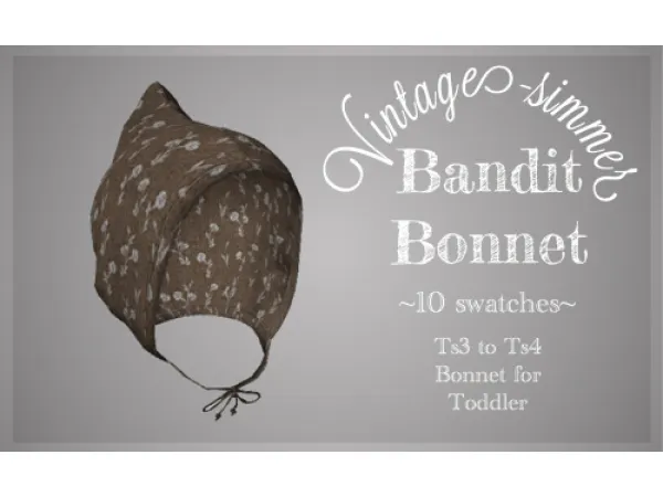 Alpha Bandit Bonnet - The Sims 4 Custom Content