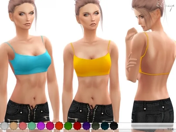 Maxis Match ekinege's Backless Cami - The Sims 4 Custom Content