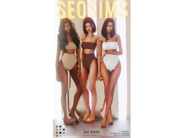 Alpha BAE BIKINI by seosims - The Sims 4 Custom Content