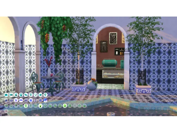 Alpha Café Riad by simkatbuilds - The Sims 4 Custom Content