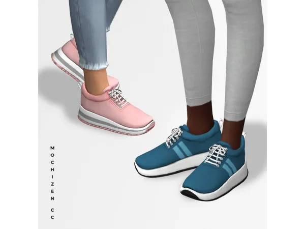 Alpha MOCHIZEN Everyday Sneakers Female Vers by simsfinds - The Sims 4 Custom Content