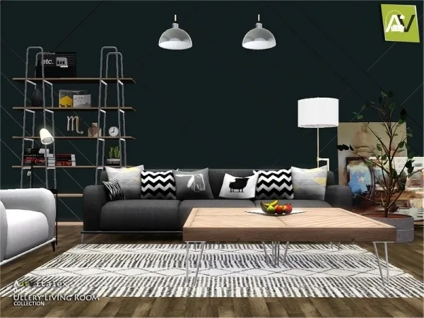ArtVitalex's Ullery Living Room - The Sims 3 Custom Content