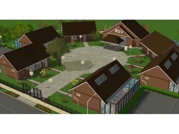 Bayview Retirement Village by Bubblebeam - The Sims 2 Custom Content