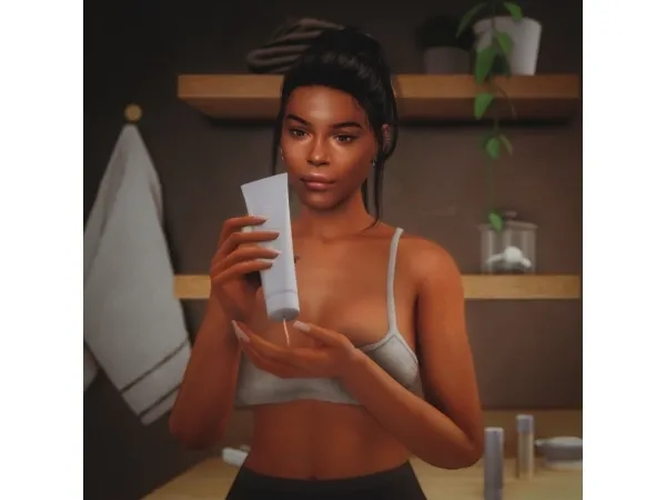 Maxis Match Fenty Skincare Poses collab with afrosimtricsimmer - The Sims 4 Custom Content