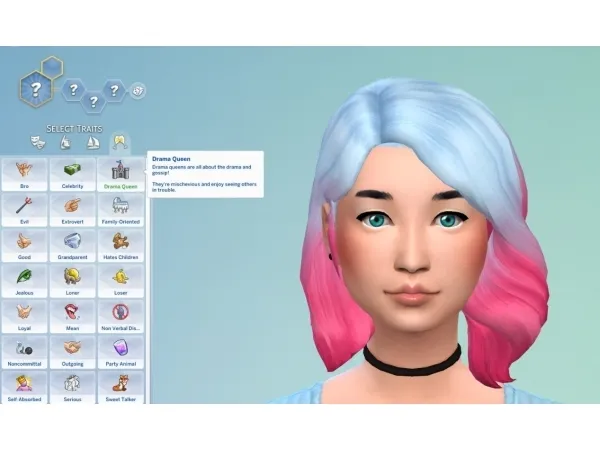 Alpha justasimsaddict Drama Queen Trait 20 - The Sims 4 Custom Content