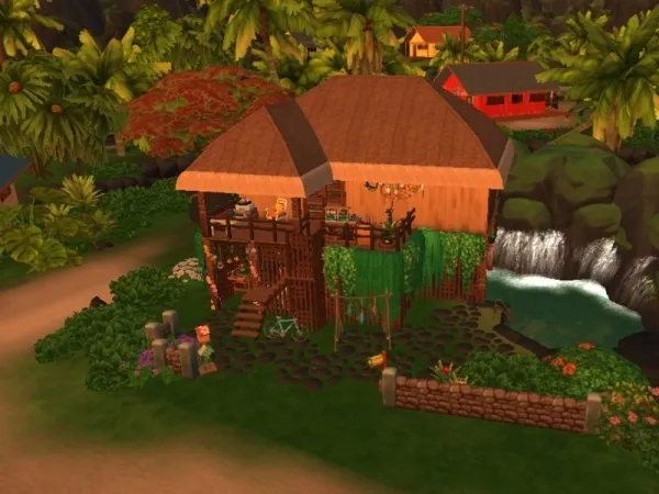 Alpha Anny_M4's Sulani hut - The Sims 4 Custom Content