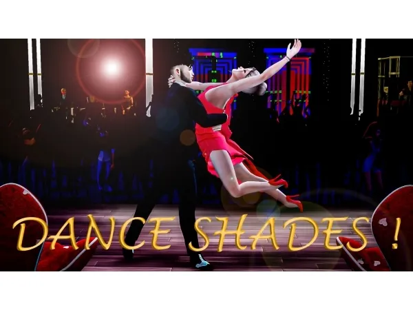 Alpha POSEPACK DANCE SHADES - The Sims 4 Custom Content