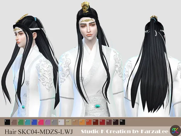 Maxis Match hair skc04 MDZS LWJ - The Sims 4 Custom Content