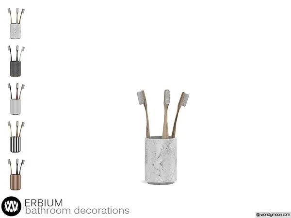 Erbium Toothbrush Holder - The Sims 4 Custom Content