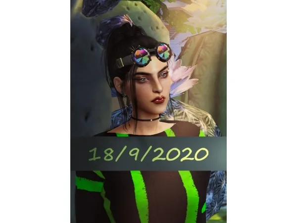 Alpha [AJane]Steampunk glasses - The Sims 4 Custom Content