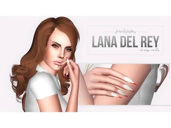 [Jewels'N'Sims] LanadelRey Nails - The Sims 3 Custom Content