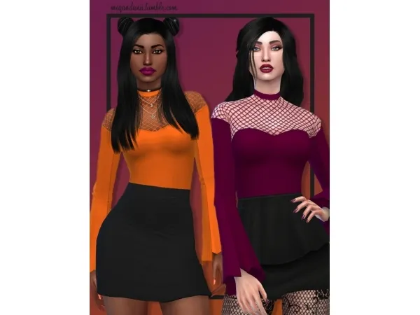 Maxis Match Witchy Bodysuit Recolors - The Sims 4 Custom Content
